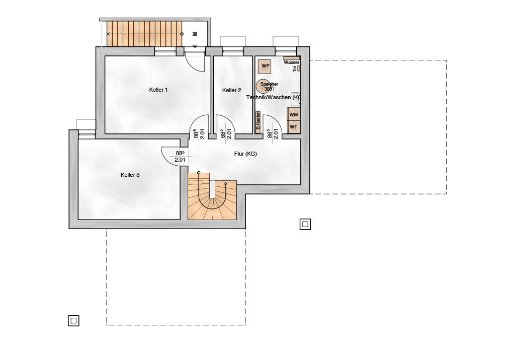 Grundriss 1 — Stadtvilla 2