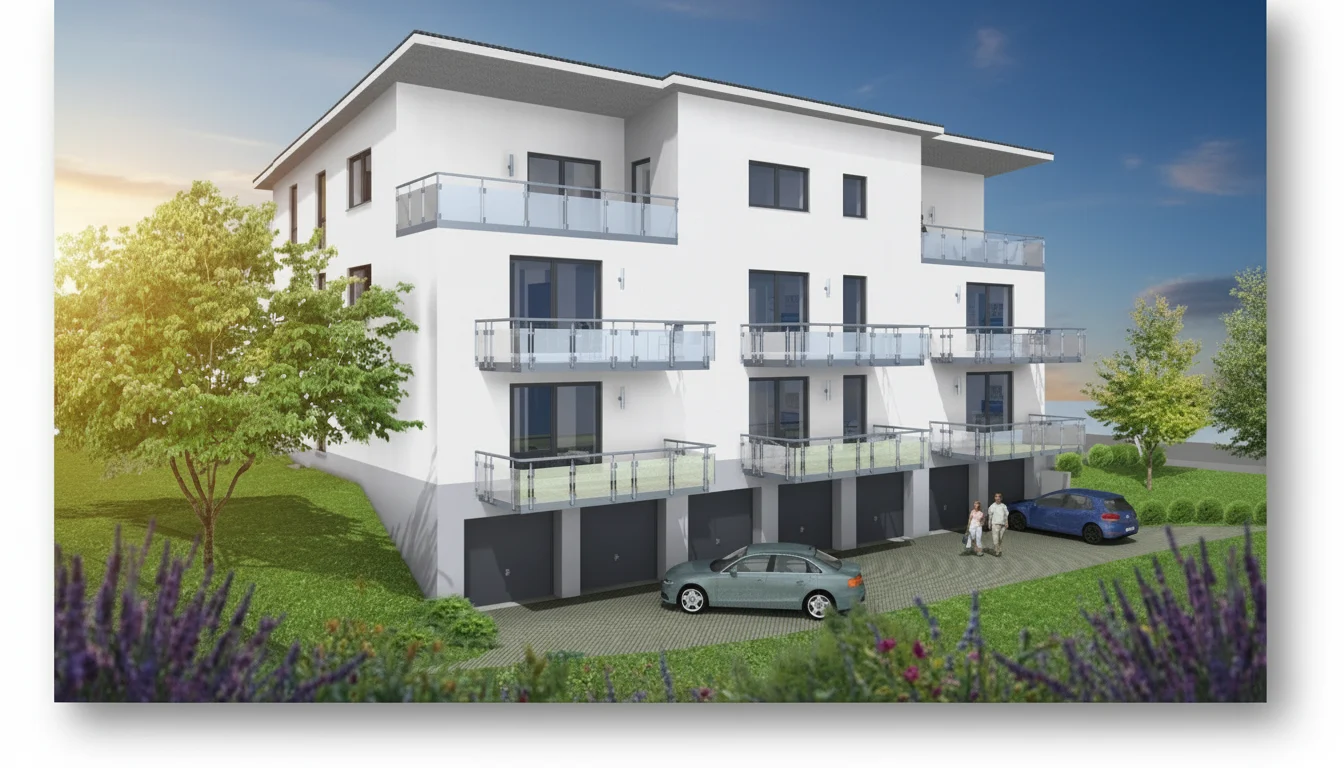 Visualisierung „Wohnen in Herborn", Ansicht Westen